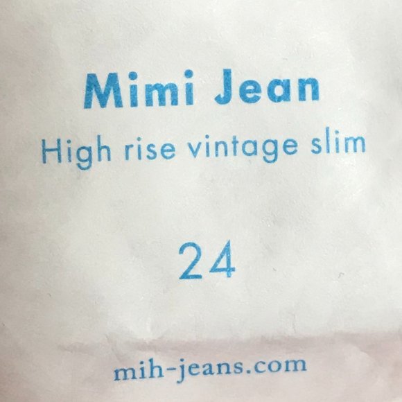 NWT Mih Jeans Mimi Vintage High Rise Raw Hem Red 24 - Picture 16 of 16
